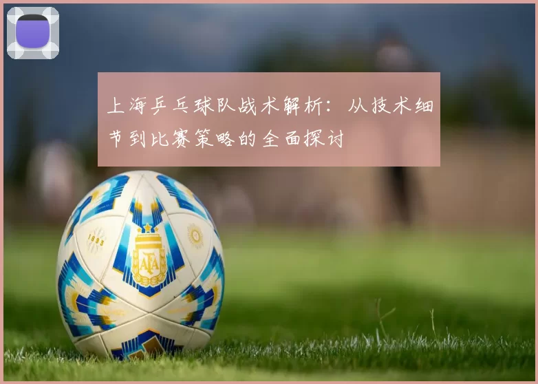 上海乒乓球队战术解析：从技术细节到比赛策略的全面探讨
